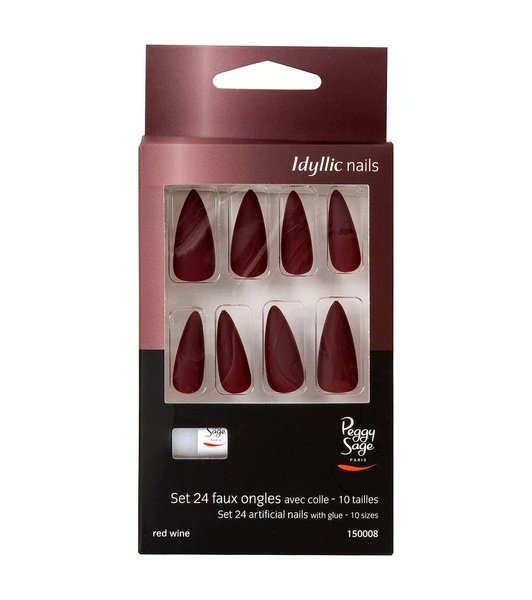 Faux Ongles Idyllic Nails Red Wine Peggy Sage X 24 1 Faux Ongles Idyllic Nails Red Wine Peggy Sage X 24