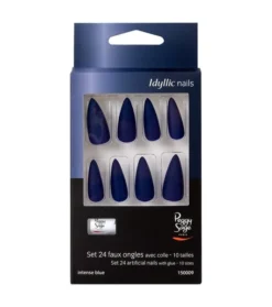 Faux Ongles Idyllic Nails Intense Blue Peggy Sage X 24