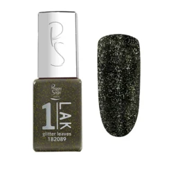 One Lak 1 Step Gel Polish Glitter Leaves Peggy Sage 5ml