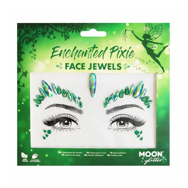 Strass Visage Autocollants Enchanted Pixie Moon Glitter 1 Strass Visage Autocollants Enchanted Pixie Moon Glitter
