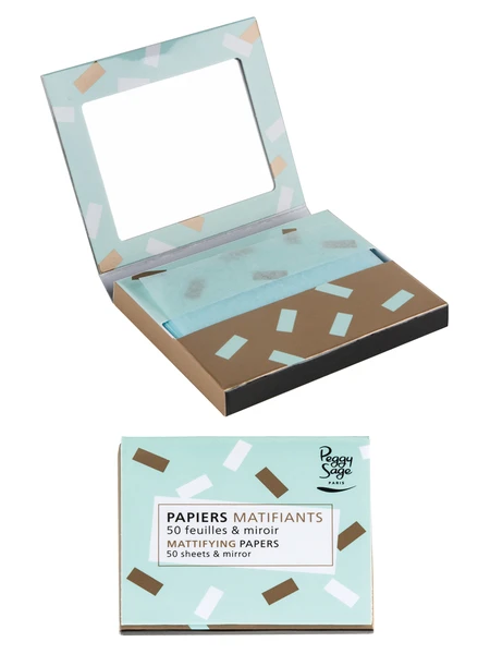 Papiers Matifiants Visage Avec Miroir Peggy Sage 1 Papiers Matifiants Visage Avec Miroir Peggy Sage