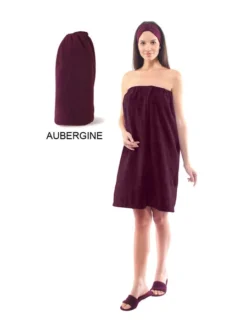 Paréo éponge AubergineNovelastic